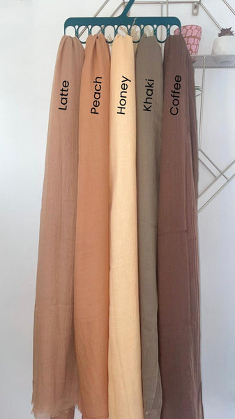 Premium Soft Cotton Hijab Scarf | Choice of Colours